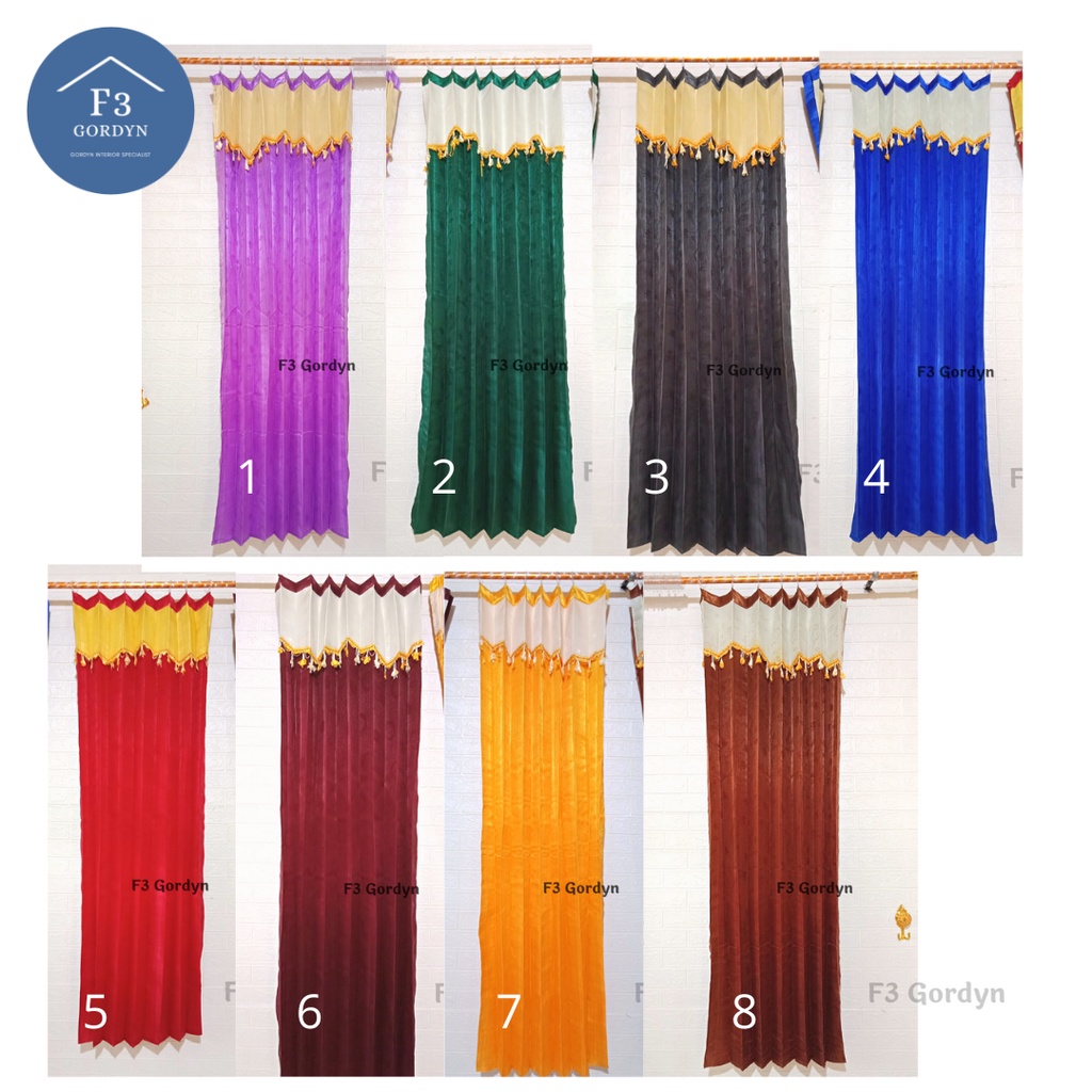 [Free Kawat] Gorden Manohara Jaguard  / gordyn lipat hordeng full press lokal poni pintu jendela / k