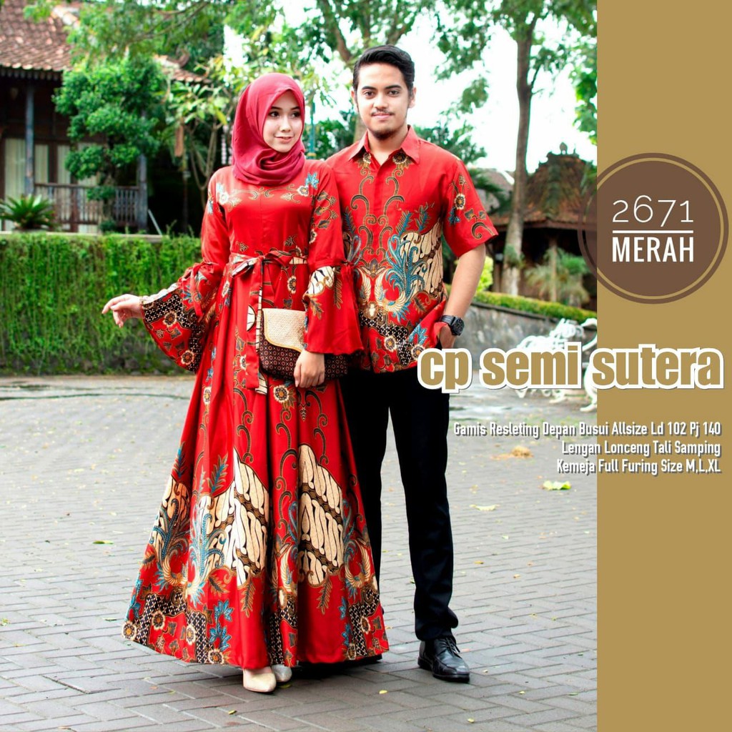 GROSIR COUPLE SEMISUTRA RAMADA , GAMIS SEMI SUTRA