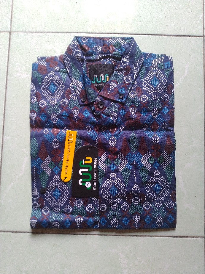 Dgm Fashion   Fashion Kemeja Batik Pria Lengan Pendek Torpedo/kemeja Tribal 6124