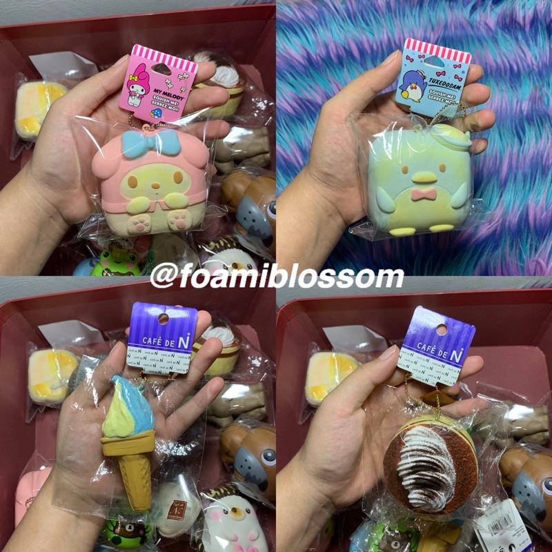 chigiri sanrio my melody tuxedo sam cafe de n tiramisu ice cream gelato squishy rare