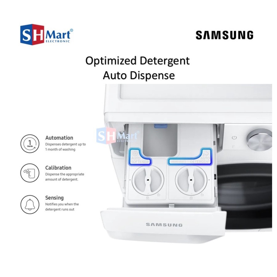 SAMSUNG MESIN CUCI FRONT LOADING 13 KG WW13TP84DSX / WW13T WIFI (MEDAN)