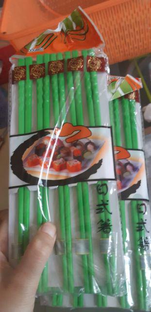 20 Pcs Sumpit Melamin /  Melamine Chopsticks - Hijau