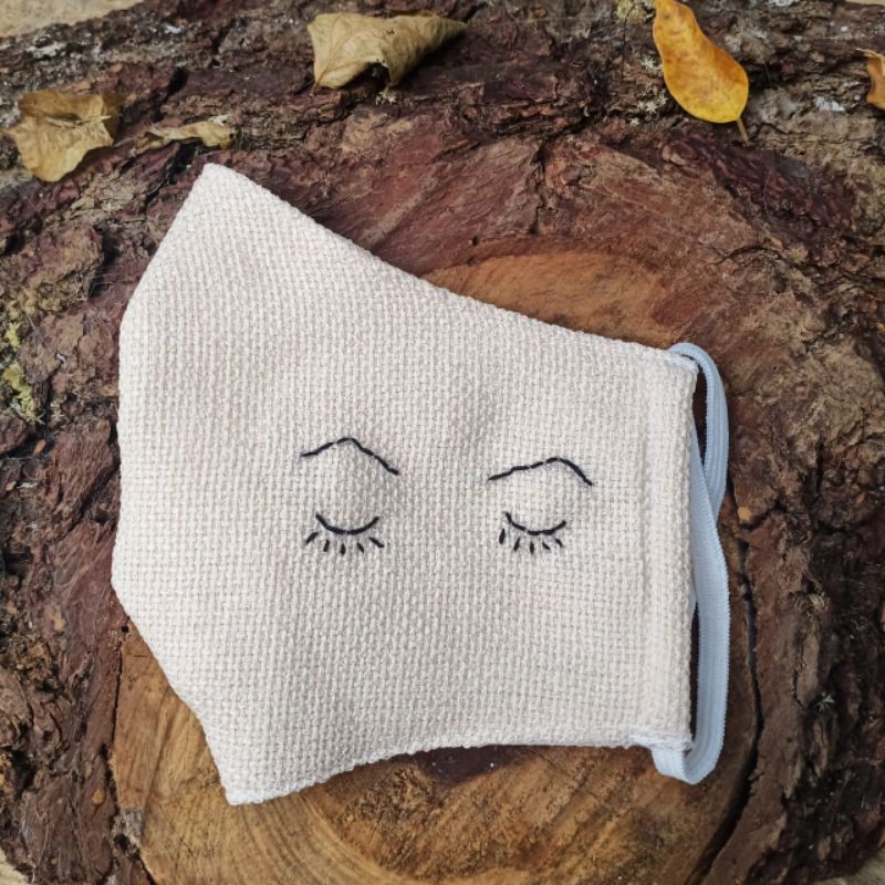 Masker Kain/Masker Kain Sulam/Masker Kain Murah/Masker Kain Hijab