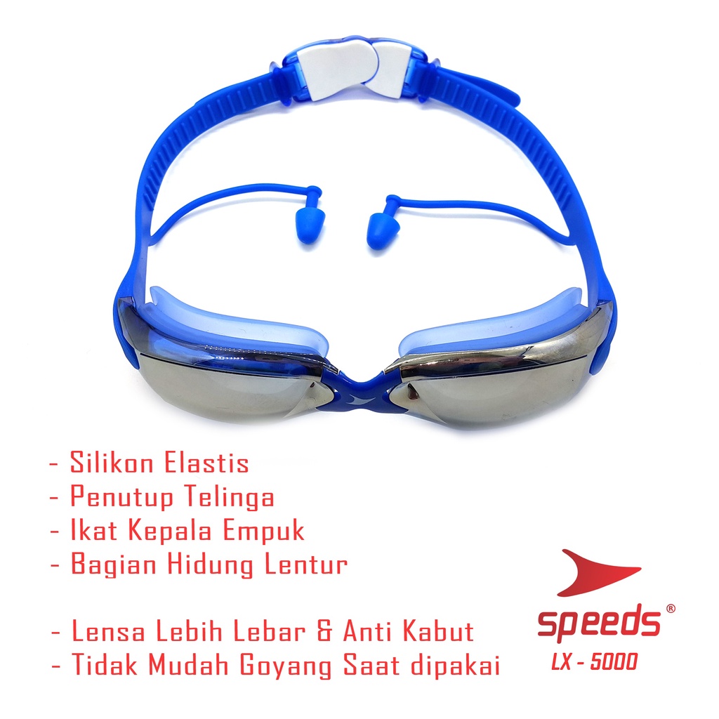 Kacamata Renang dewasa Swimming Googles Antifog &UV Shield LX 5000-2