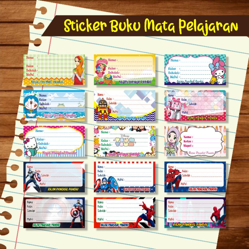 

stiker buku anak