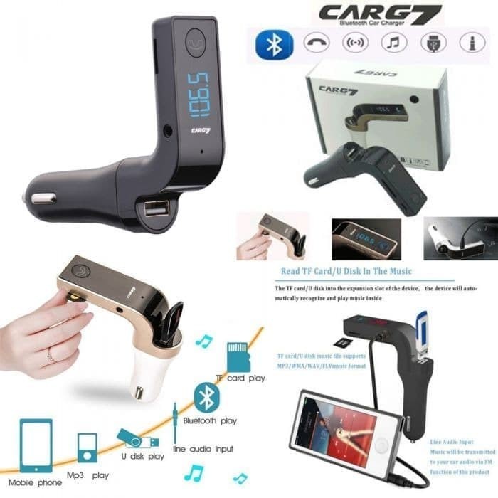 Promo Terbaru!!! Car Charger Bluetooth Receiver Modulator CARG 7 Charger Mobil / Support Handsfree