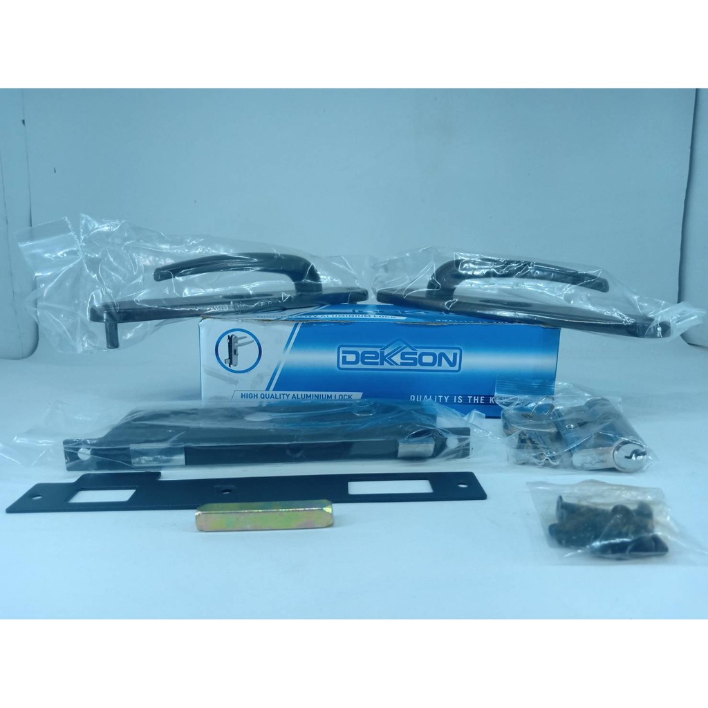 Kunci Pintu Alumunium Expanda - Black / Hitam