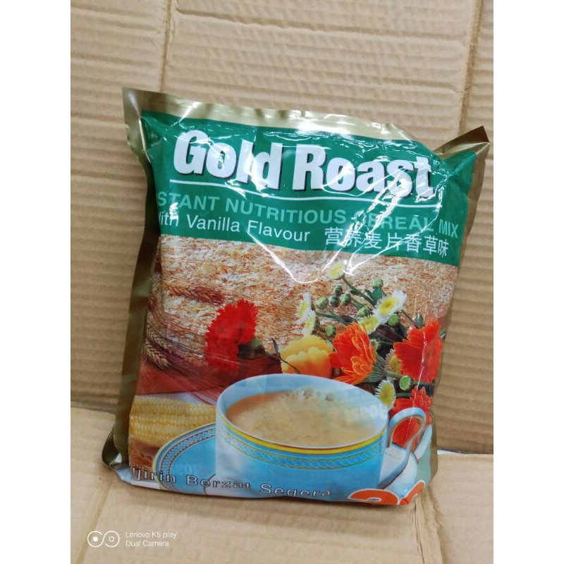 

minuman cereal gold roast(vanila.coklat)