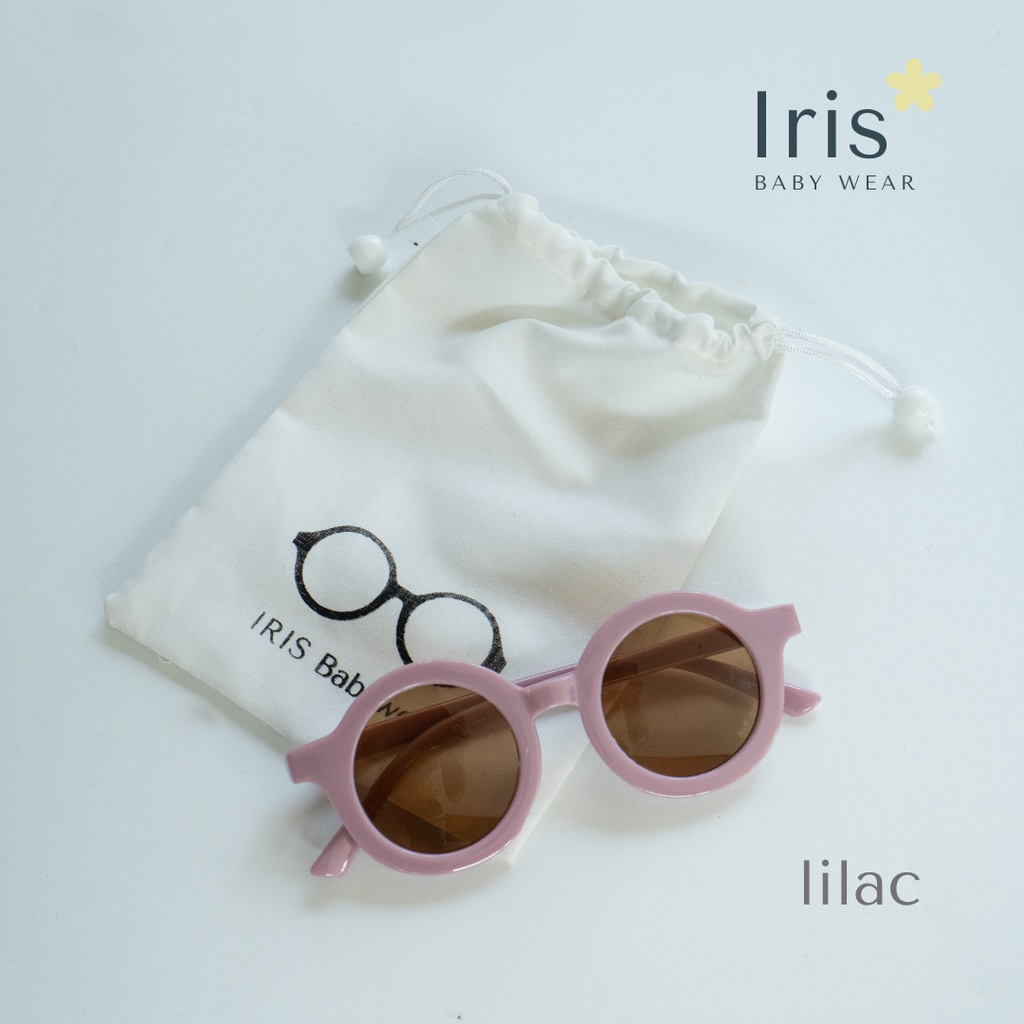 IRIS - KACAMATA ANAK PREMIUM ANTI UV BABYSUNGLASSES KACAMATA BAYI KACAMATA KUNING ABU HIJAU BIRU-Lilac
