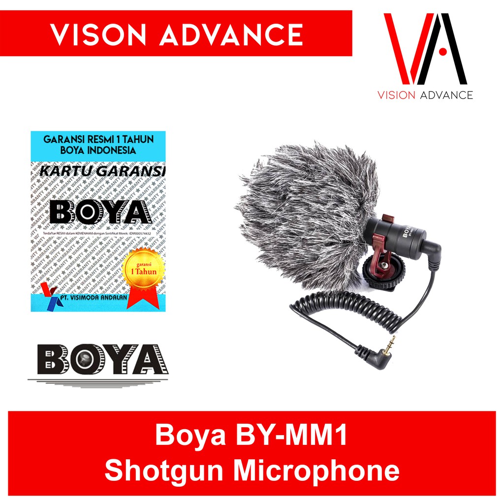 Boya Shotgun Microphone BY-MM1 Mic BY MM1 BYMM1 for DSLR Mirrorless Smartphone