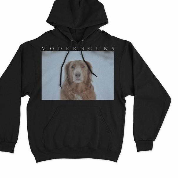 DI-322>> Modern Guns - DOG Pullover Hoodie Black - M