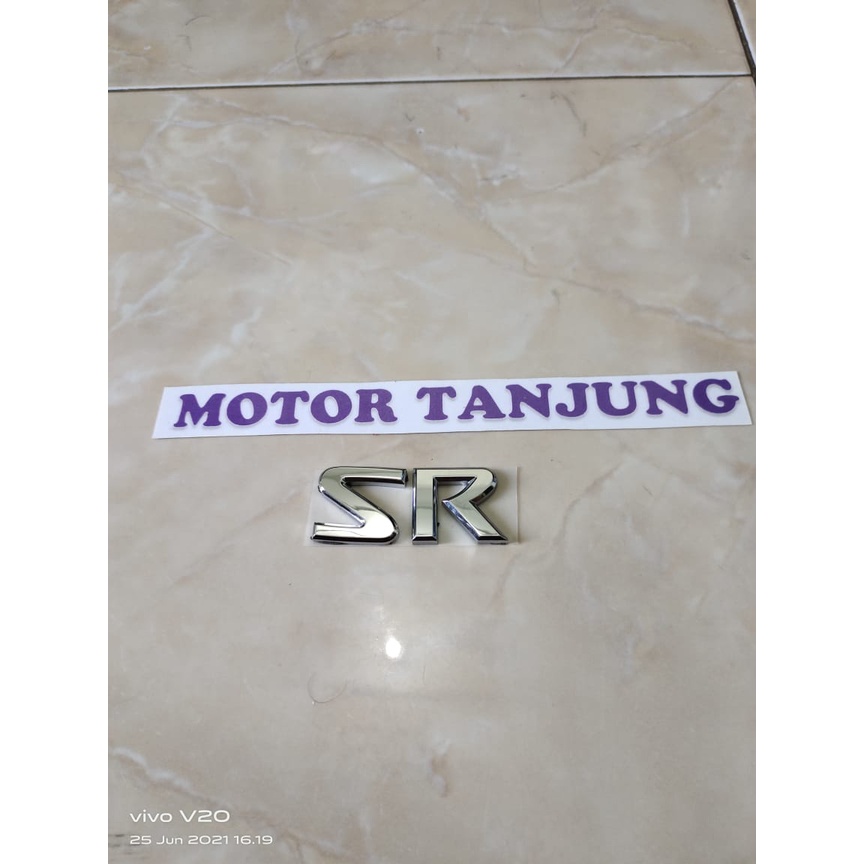 emblem logo tulisan SR original