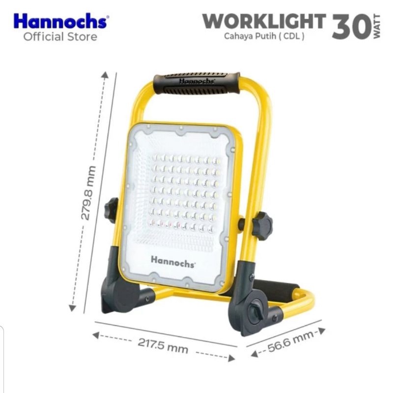 HANNOCHS LED WORKLIGHT 30 WATT / LAMPU SOROT EMERGENCY 30 WATT