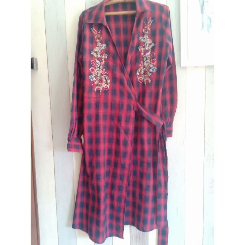 PRELOVED dress tartan woll