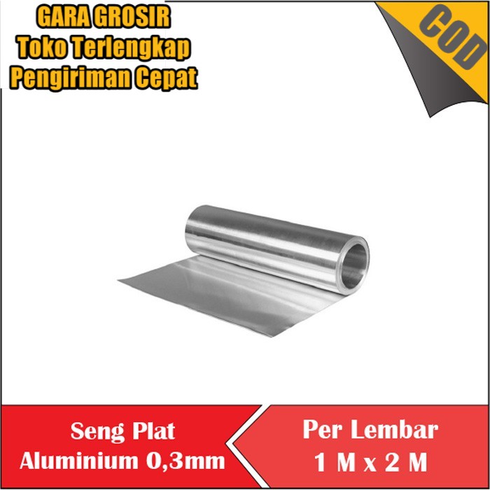 SENG PLAT 1x2m ALUMUNIUM 0,3MM LEMBARAN ALUMINIUM SHEET SENG PLAT