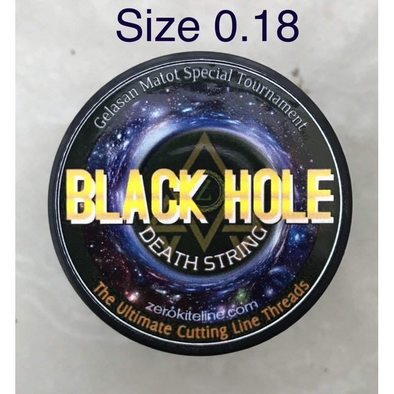 Gelasan Senar Mati Black Hole 018 special benang turnamen layang layang super tajam Full Treatment