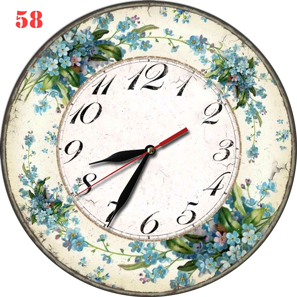 58 Jam Dinding Minimalis Bahan Mdf Hiasan Ruang Motif Vintage