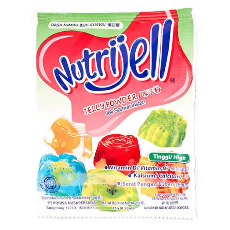 

Nutrijell Rasa Guava Jambu Biji Sachet 20 gram