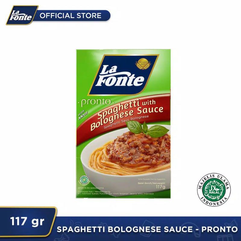 

La Fonte Spaghetti Saos Bolognese 117gr - 1 Pc
