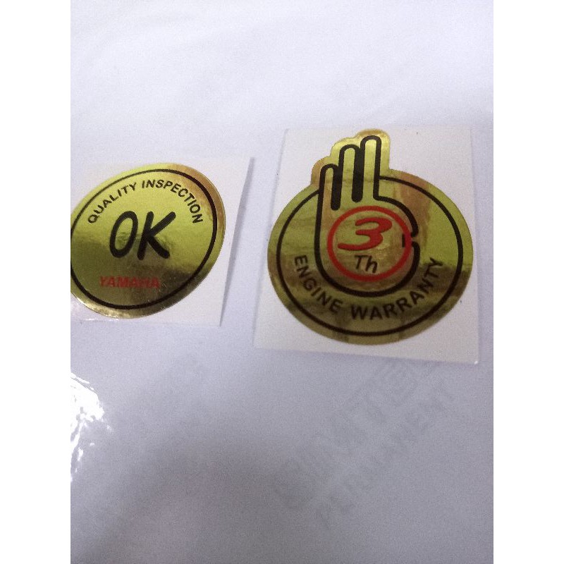 

Sticker Print Ok Garansi 3 Tahun Gold