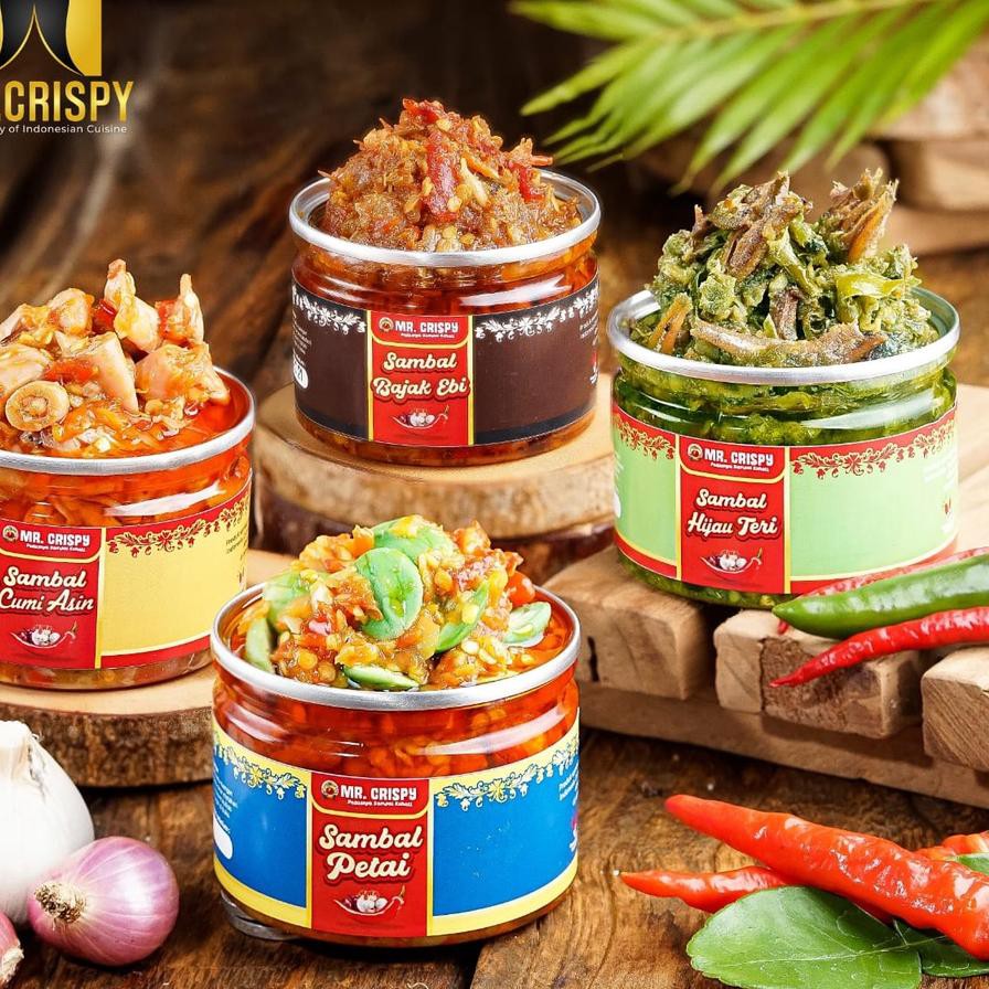 

❀ SAMBAL CUMI ASIN /PETAI-PETE/BAJAK EBI / TERI/ SAMBEL MR CRISPY ☁