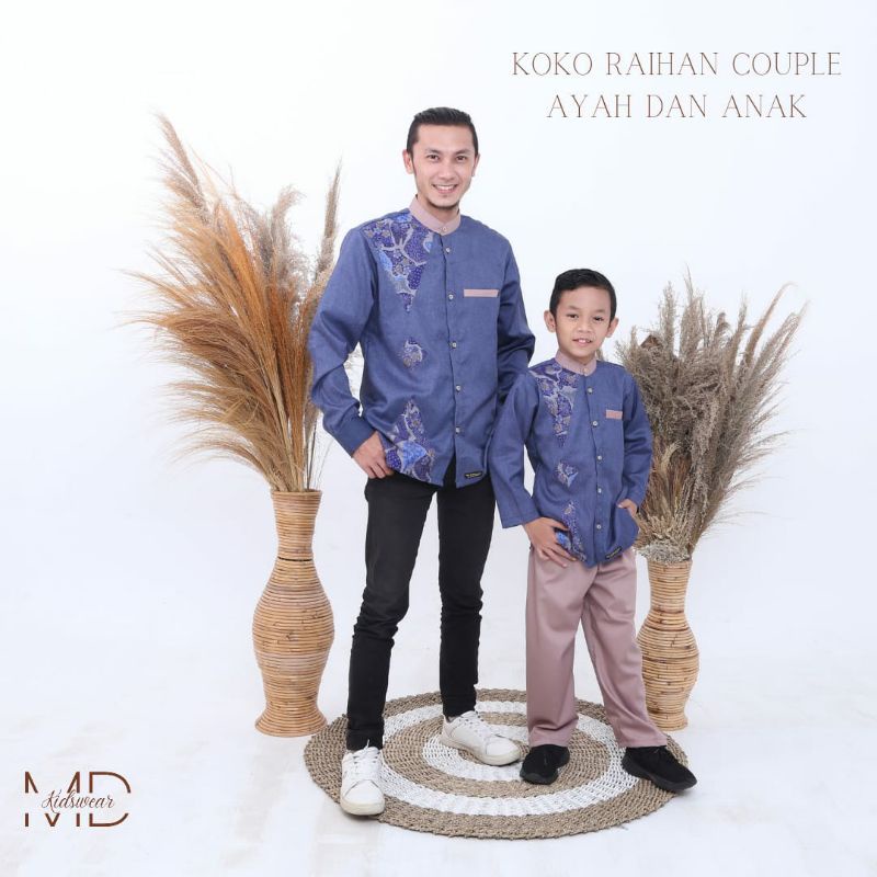 Baju Koko Raihan Dewasa Original by MD Kidswear (4 Varian Warna)