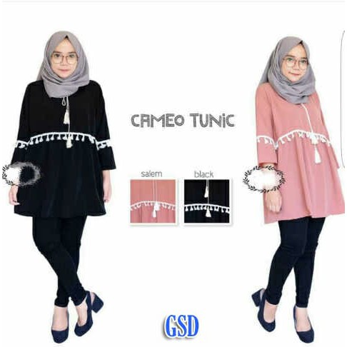 cameo tunik/atasan kemeja/atasan tunik/jual tunik/jual kemeja tunik