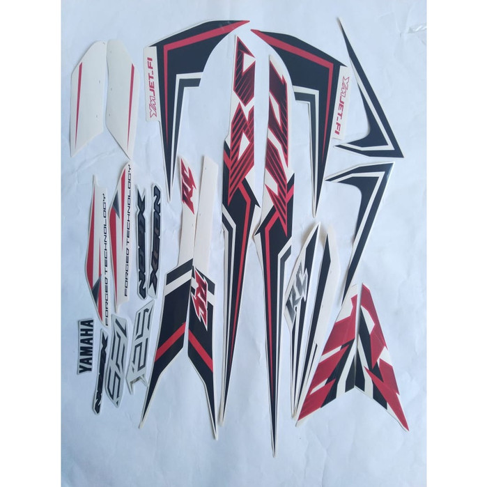 stiker striping yamaha xeon rc 125 2014 putih