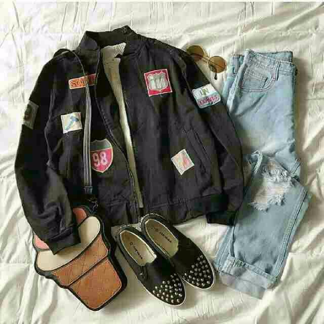 diskon BUN JAKET BOMBER EXPRESS HIJAU ARMY Termurah