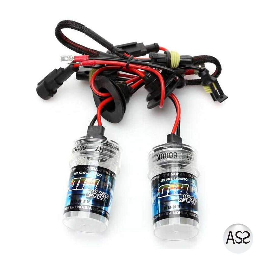 ASS Shop - CROSSTIGER Lampu Mobil HID Xenon H7 6000K 55W 2PCS + Ballast 12V