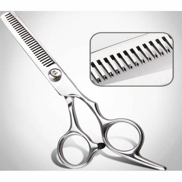 Gunting Rambut Sasak Stainless Steel - BHT002 - Silver