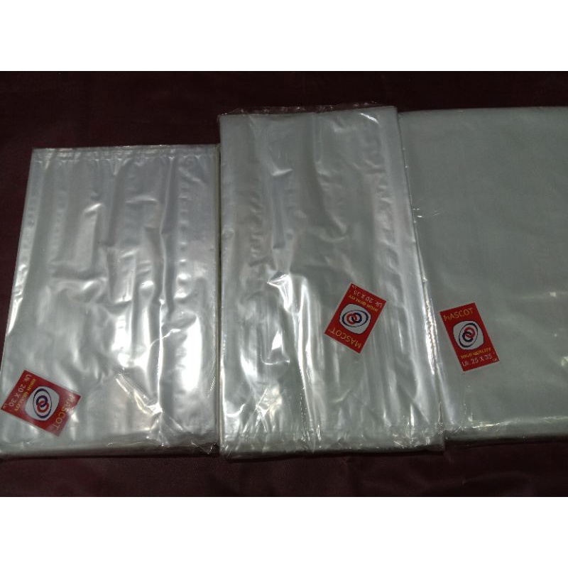 Plastik PP Mascot Bening Berbagai Ukuran Tebal 0.3