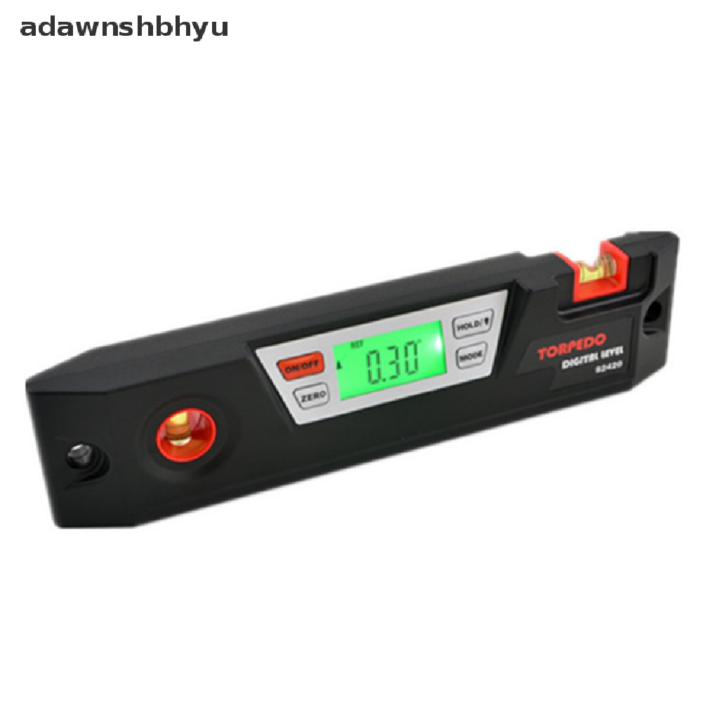 Adawnshbhyu LCD Digital Angle Finder Gauge Bevel Kotak Busur Derajat Inclinometer Waterpas