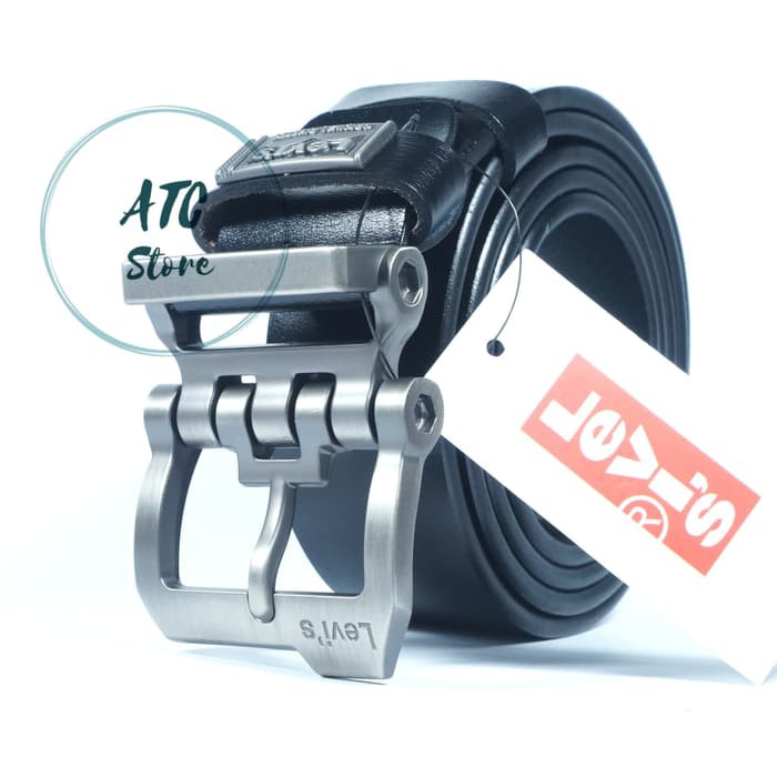 Promo silahkan IKAT PINGGANG PRIA / GESPER IMPORT / SABUK KULIT ASLI LEVIS 501 CLASIC