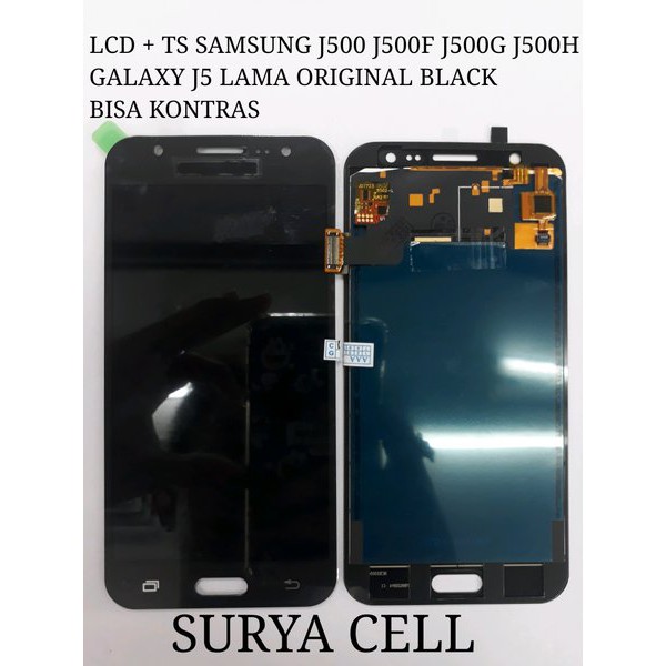 LCD TOUCHSCREEN SAMSUNG J500 J500G J500H J500F GALAXY J5 LAMA ORIGINAL BLACK BISA KONTRAS