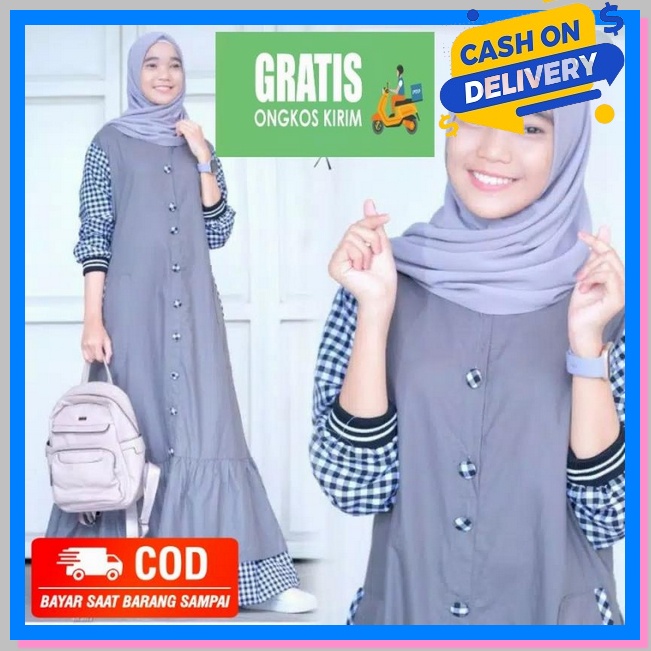 Gamis Anak Terbaru 2021 Set Khimar Murah Lebaran Syari Muslimah Umur 4 5 6 Tahun Kiara Cantik Gamis 
