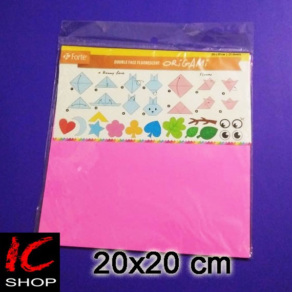 

kertas lipat origami 20x20 cm - FORTE - dua muka