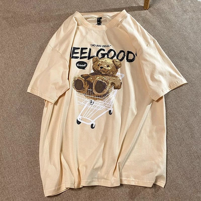 BISA COD// baju oversize terbaru baju FEELGOOD keren size L,XL baju terlaris bisa buat cowo/cewe fashion kekinian - covid fahion