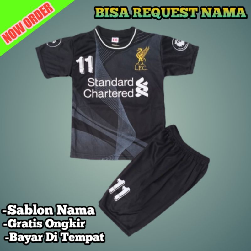 Mulkids. Setelan Baju Bola Liverpull Anak laki 2-13thn Jersey Baju Kaos bola