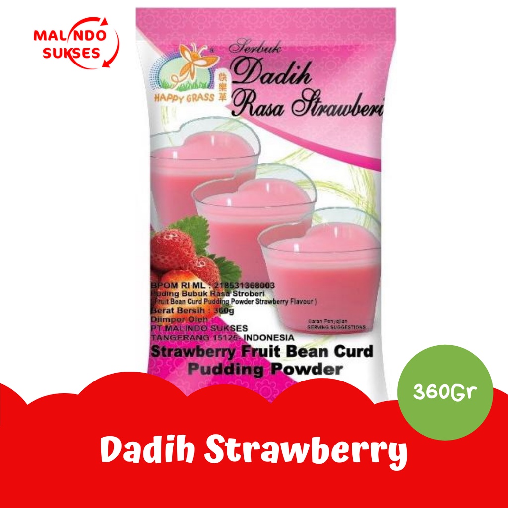 Dadih Strawberry- Puding Powder
