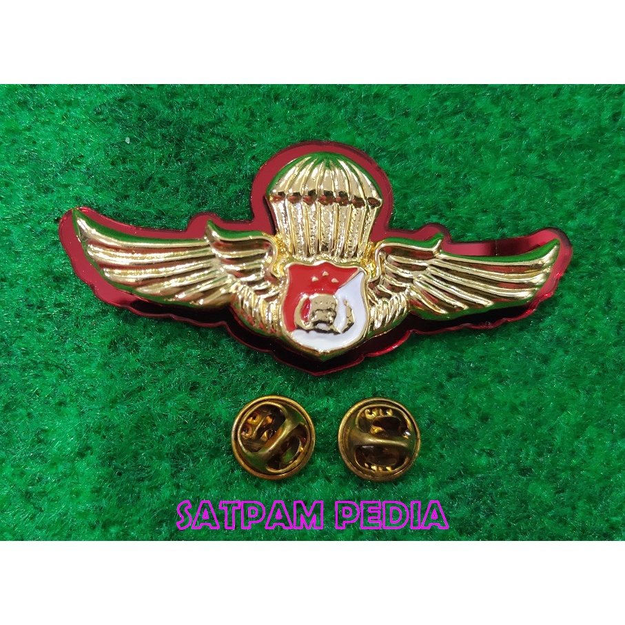 Pin Terjun Polri Mika - Wing Terjun Polri Mika