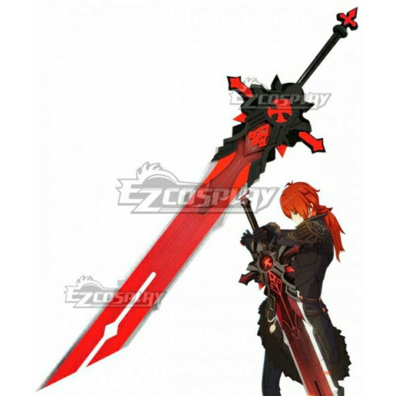 kayu sword Genshin Impact Diluc Wolf's Gravestone Claymores Cosplay
