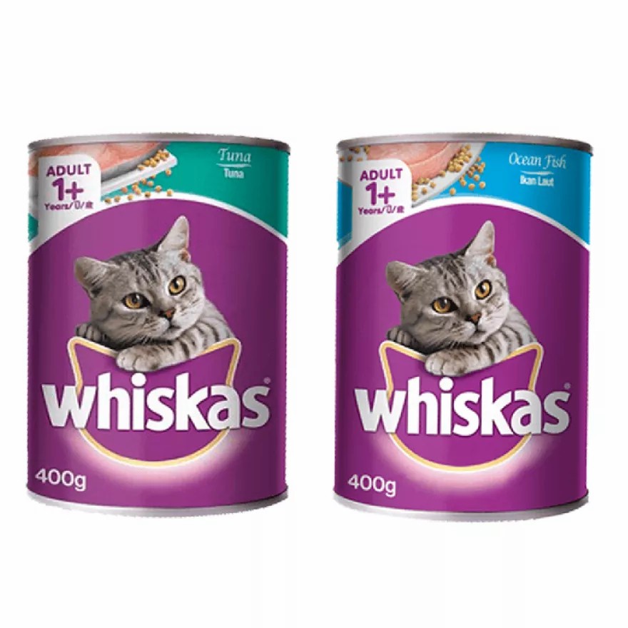 MAKANAN KUCING BASAH KALENG WHISKAS 400 GRAM