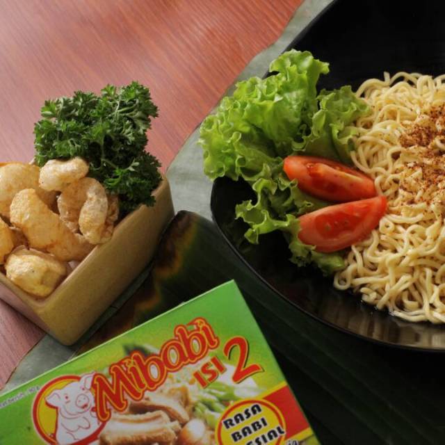Mibabi tanpa kremesan - Mie Babi Asli Khas Bali