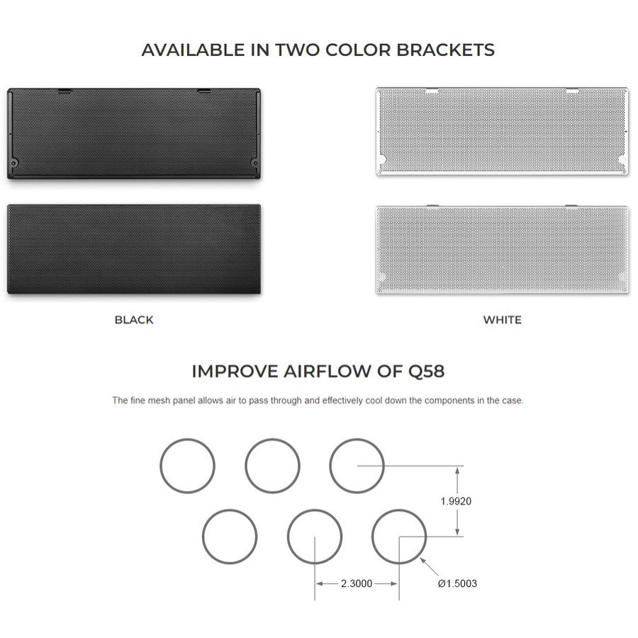 LIAN LI Q58 Mesh Kit | Side Panel Airflow Upgrade