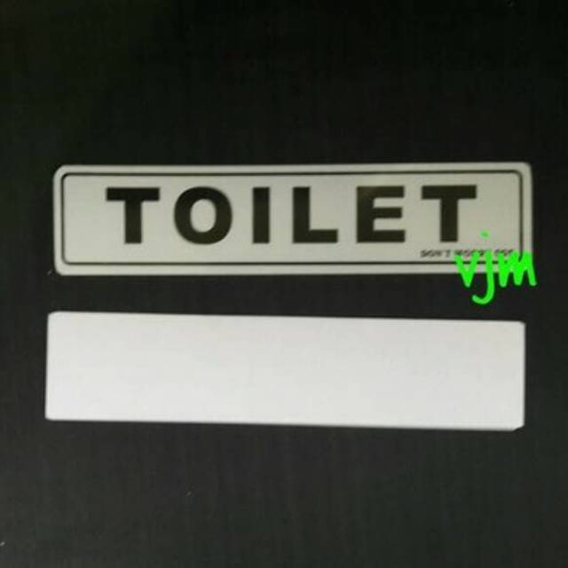 

Sign label acrylic toilet 4,5cmx19,5cm, label nama pvc , sign board akrilik