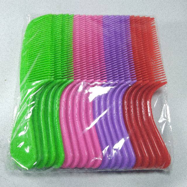 Sisir (20pcs)Gagang Besar Kecil Warna Cerah  Produk import Grosir