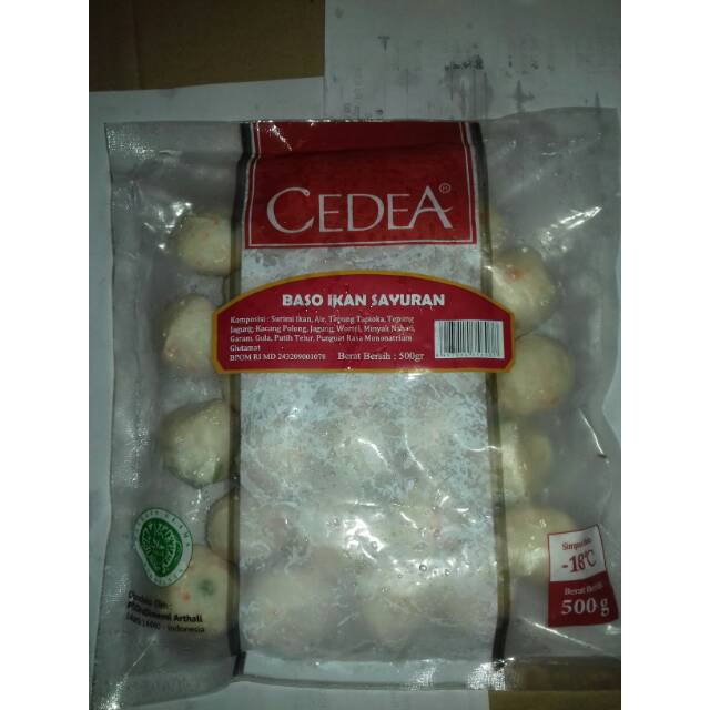 

Cedea baso ikan sayuran 500gr