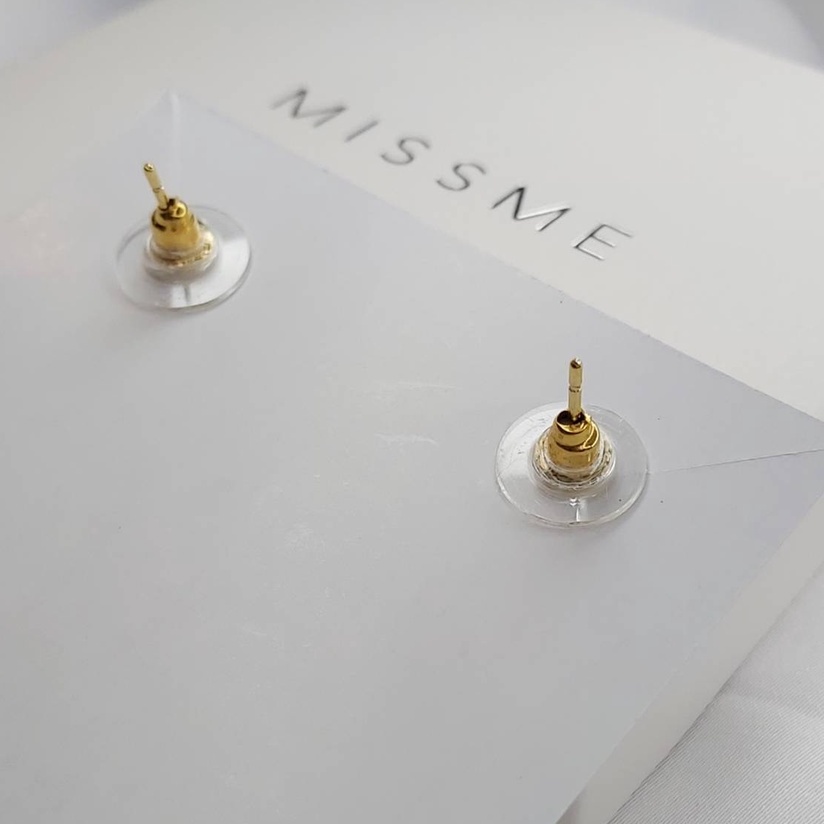 anting emas giwang titanium + box anti karat