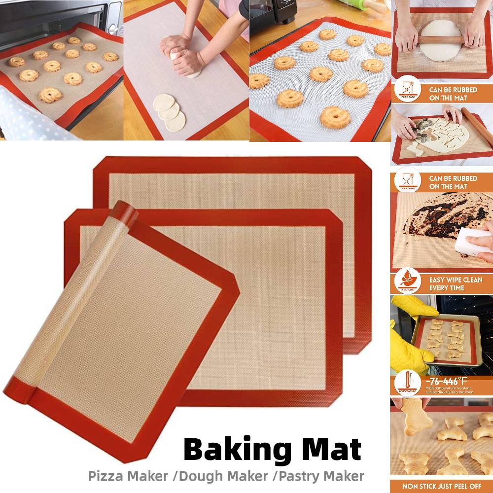 Grosir Alas Rolling Adonan Kue Macaron Bahan Silikon Anti Lengket Ukuran Besar 3QygWOWFax39xw1
